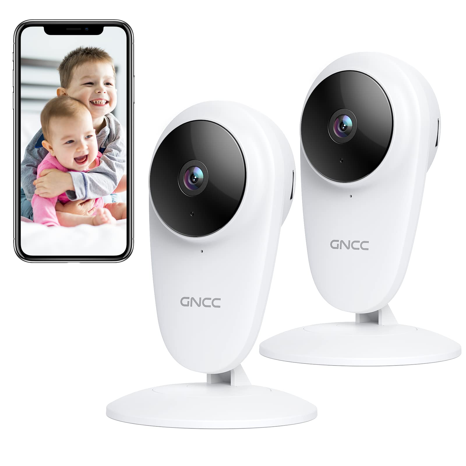 GNCC C1Pro 2k Babyphone-Kamera mit Nachtsicht