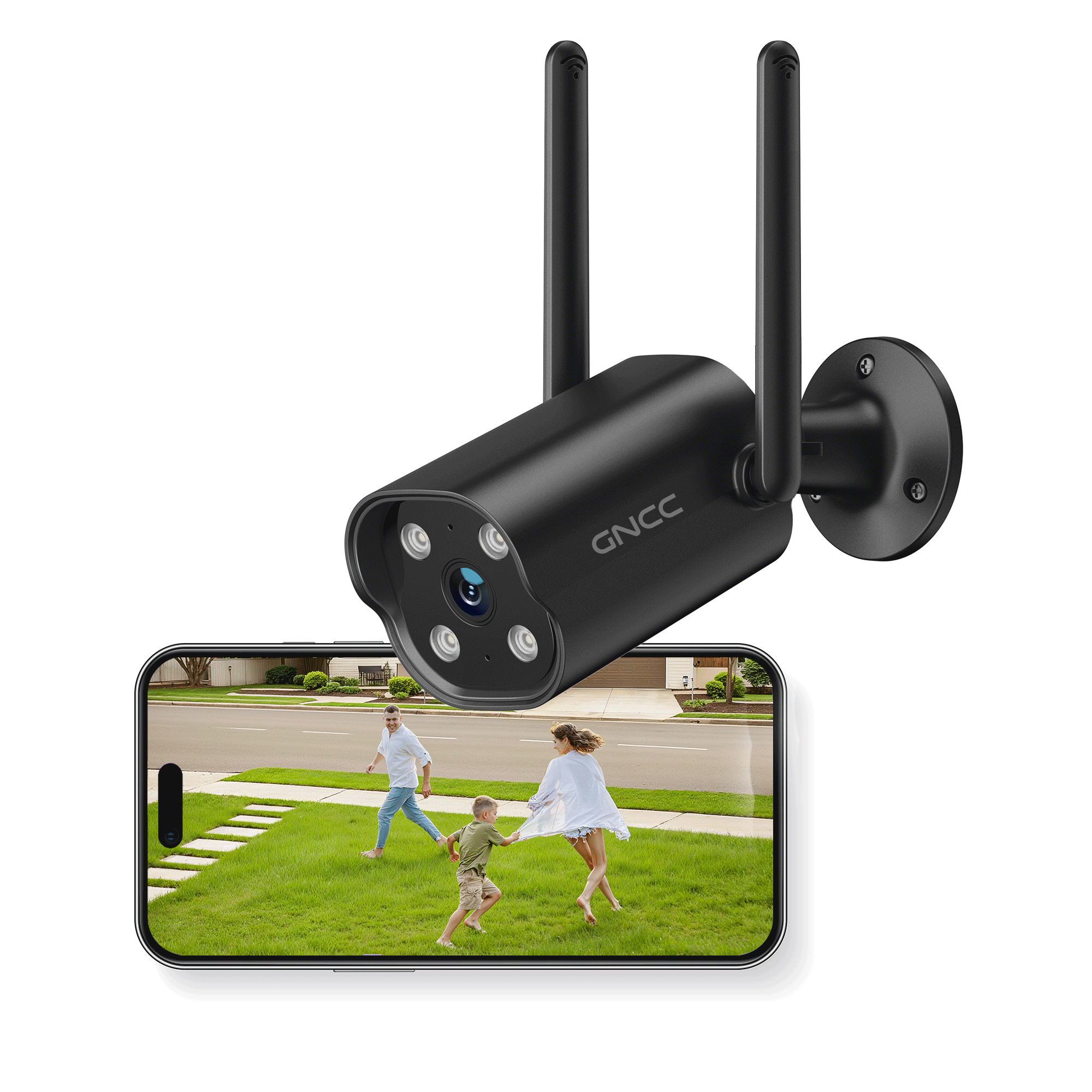 Telecamera di sicurezza esterna wireless GNCC T1Pro