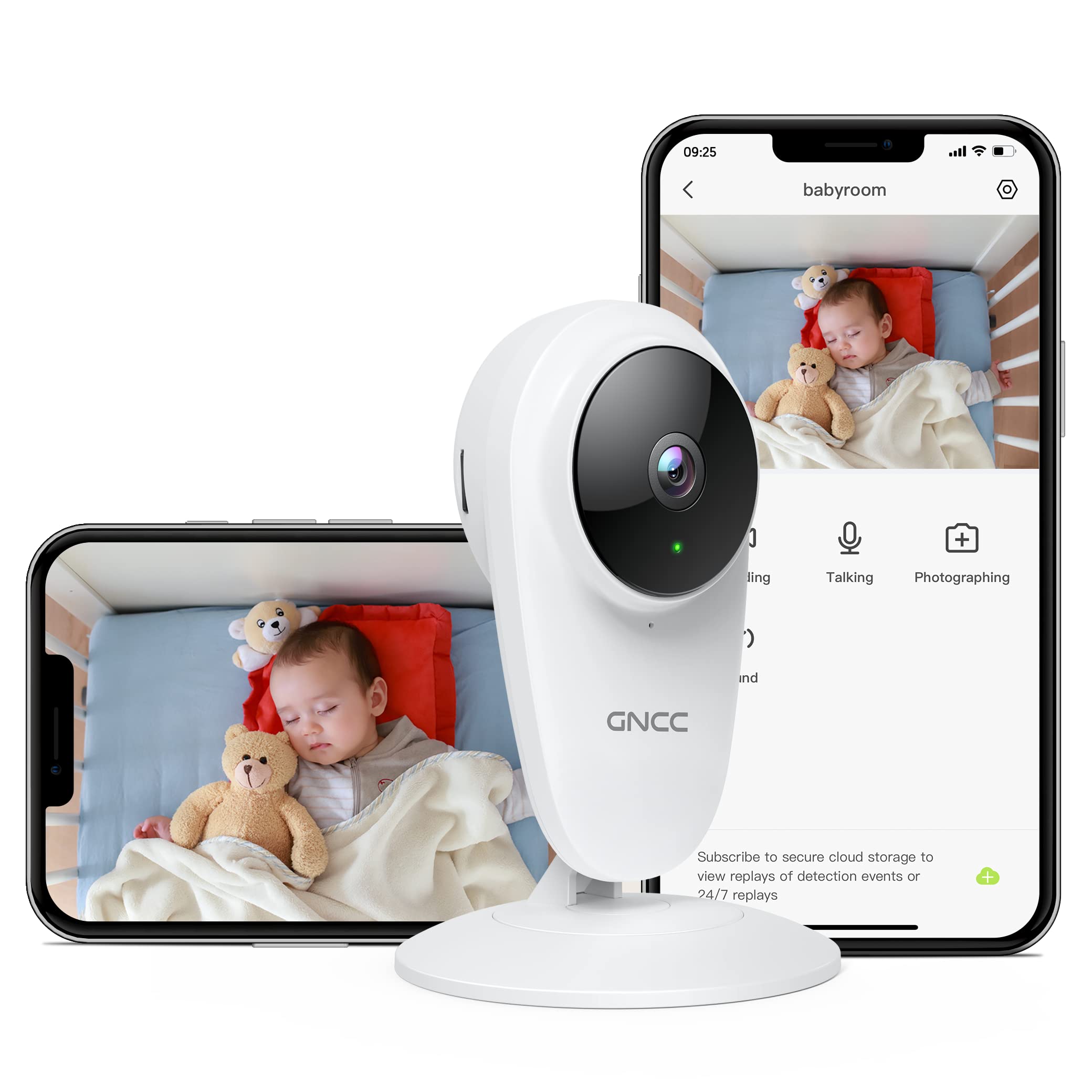 GNCC C1Pro 2k Baby Monitor Camera with Night vision